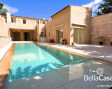 Luxurious townhouse with natural stone facade and private pool