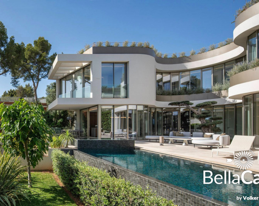 Villa mit prägnanter Rotunden Architektur in Bendinat / Calvia 