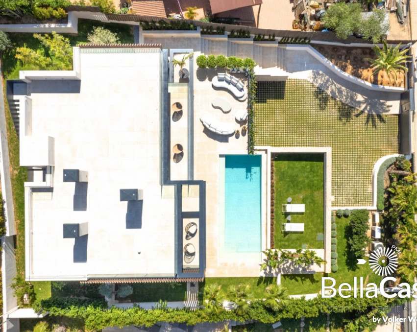 MIRROR OF THE SEA Innovative designer luxury villa with elevator in Portals Nous