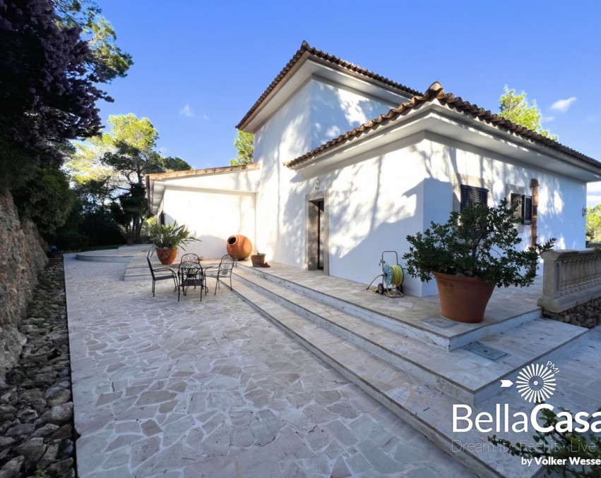 2,37 ha Naturpark Bergfinca Sant Salvador mit Kloster- und Meerblick