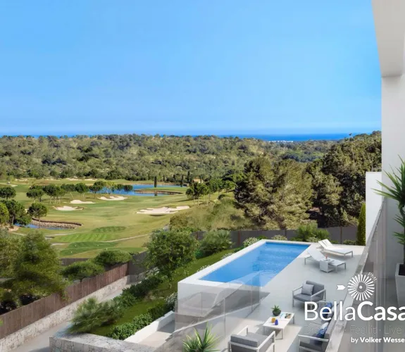 New idyllic golf villas in the prestigious golf club on the Costa Blanca